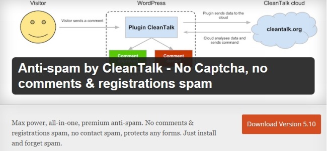 Anti-spam-by-CleanTalk wordpress anti spam eklentisi