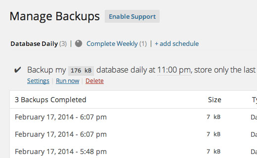 backupwordpress wordpress yedekleme eklentisi