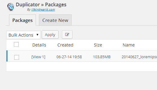 duplicator wordpress yedekleme eklentisi