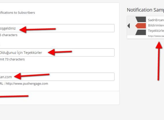 push notification hosgeldiniz