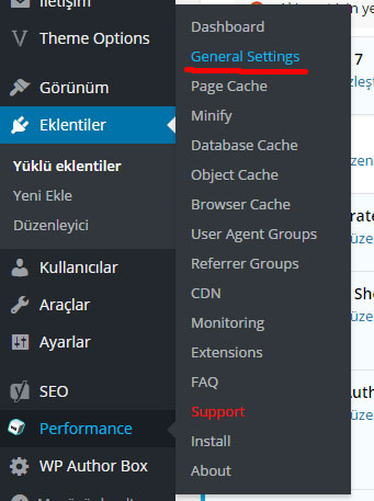 w3 total cache wordpress eklentisi