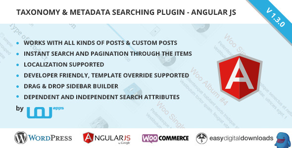 wordpress arama eklentisi Taxonomy & Metadata Searching WordPress Plugin