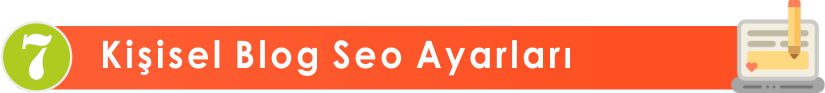 kişisel blog-seo-ayarlari