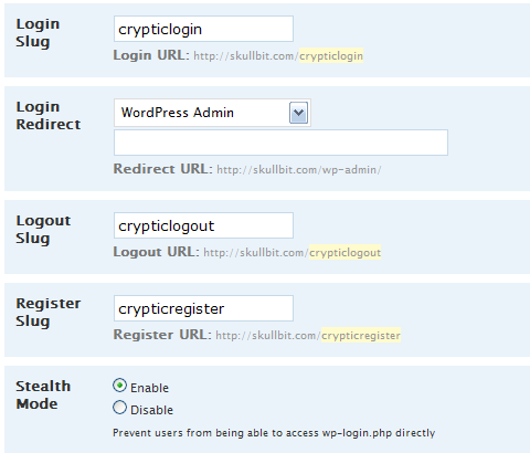wordpress güvenlik stealthlogin
