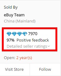 Aliexpress'ten ürün satın alırken mağaza yorumları