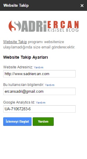 Websitenize ulaşılamadığında ayarlar