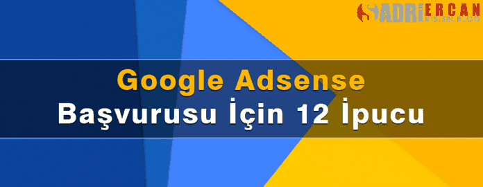 google adsense başvurusu