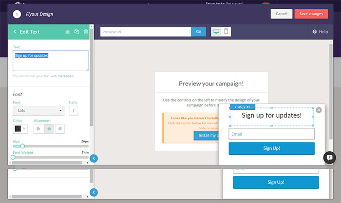 Email abonelerinizin sayısı privy panel