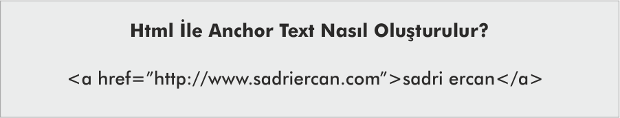 anchor text nedir