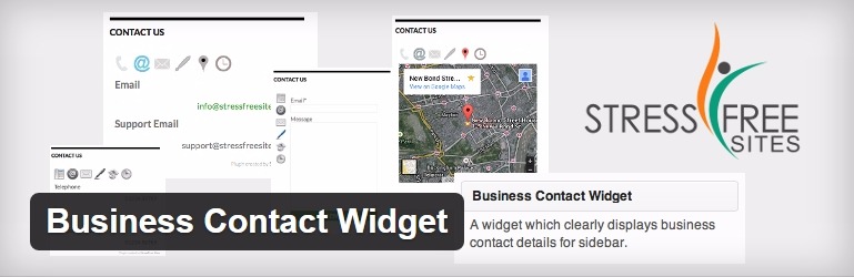 Wordpress için en iyi bileşenler business-contact-widget
