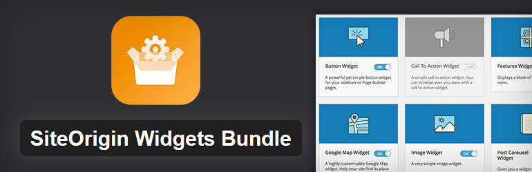Wordpress için en iyi bileşenler siteorigin-widgets-bundle-free