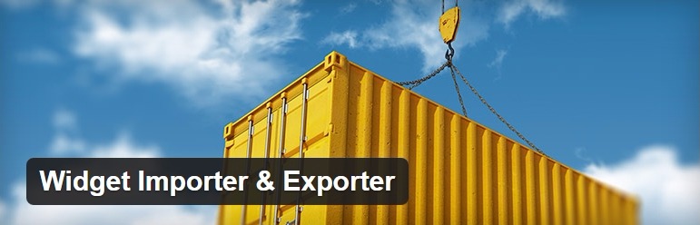 Wordpress için en iyi bileşenler widget-importer-exporter
