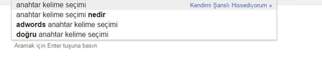 meta açıklama anahtar kelime