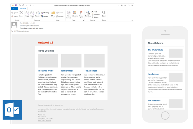 Ücretsiz email şablonları antwort