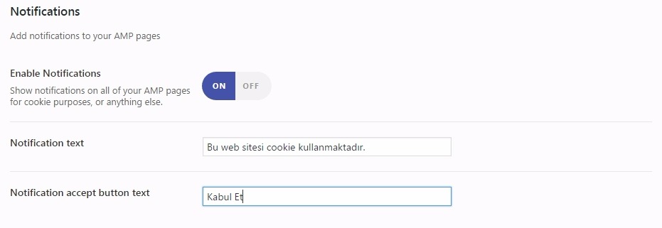 google amp bildirim-menusu