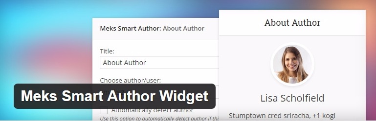 Wordpress için en iyi bileşenler meks-smart-author