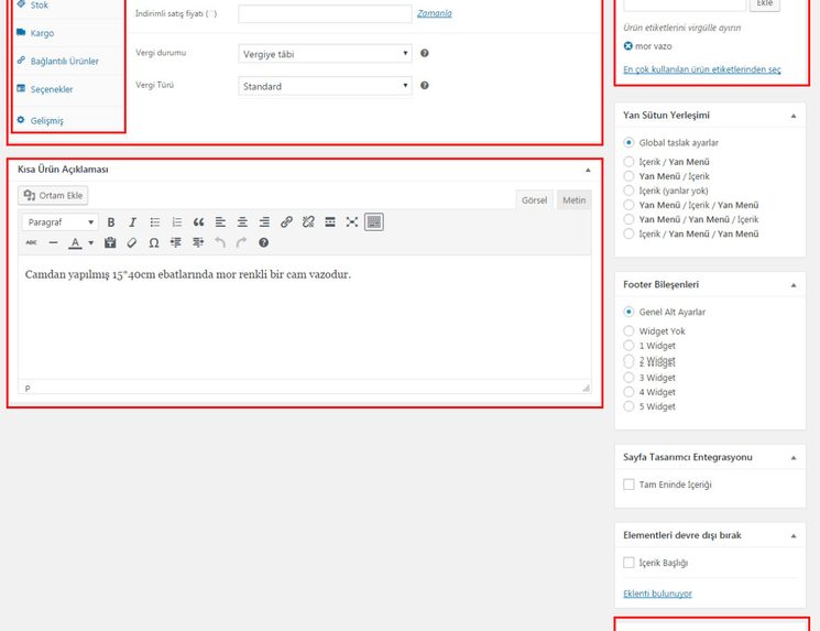 Woocommerce kurulum