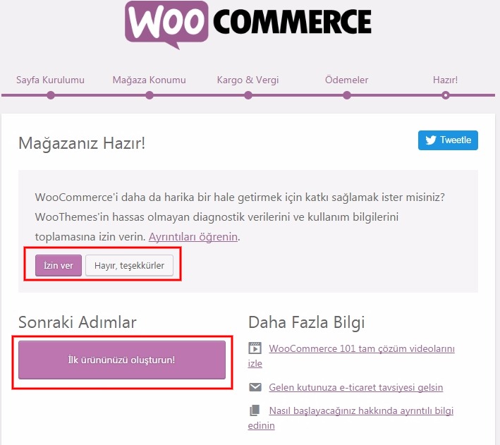 Woocommerce kurulum7