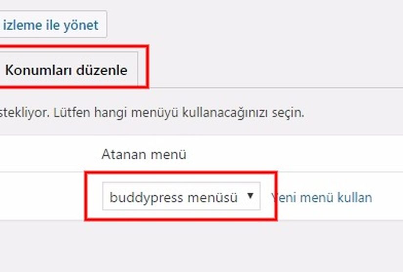 Buddypress kurulum bileşenler