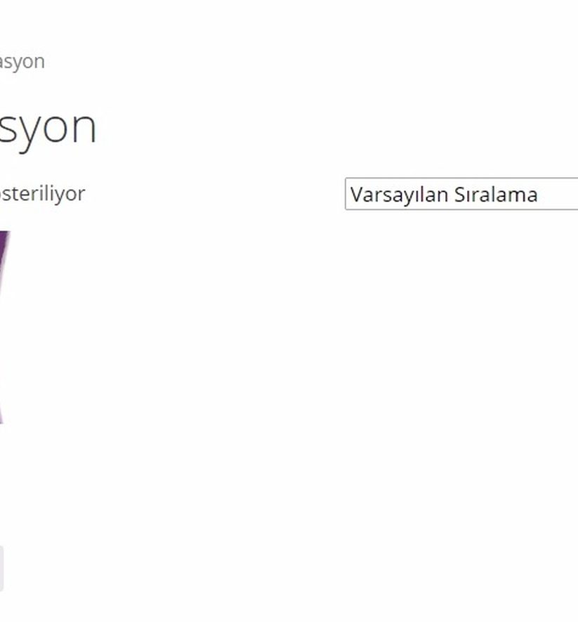 Woocommerce kurulum ürün görünüm