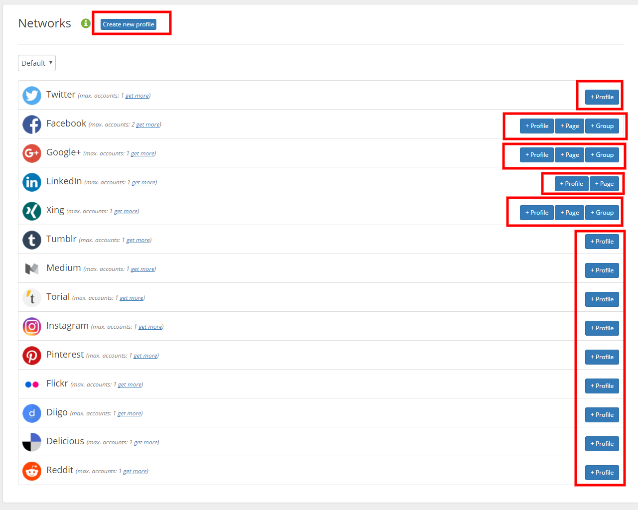 blog2social networks