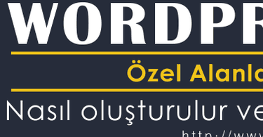 wordpresste özel alanlar